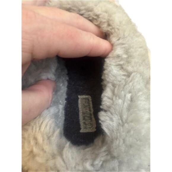 Olukai Ku'i Scuff Gray Suede Shearling Slipper Women size 8 - Picture 3 of 7